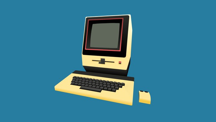 retro PC #1 3D Model