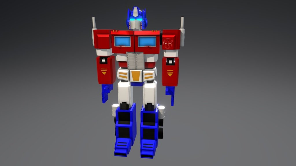 Optimus Prime - 3D model by Caleb Phillips (@cphillips) [942a338 ...