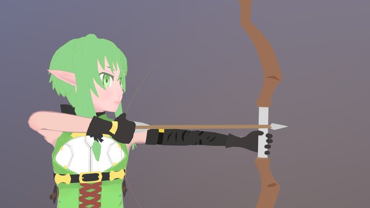 High elf archer (Goblin slayer) 3D Model