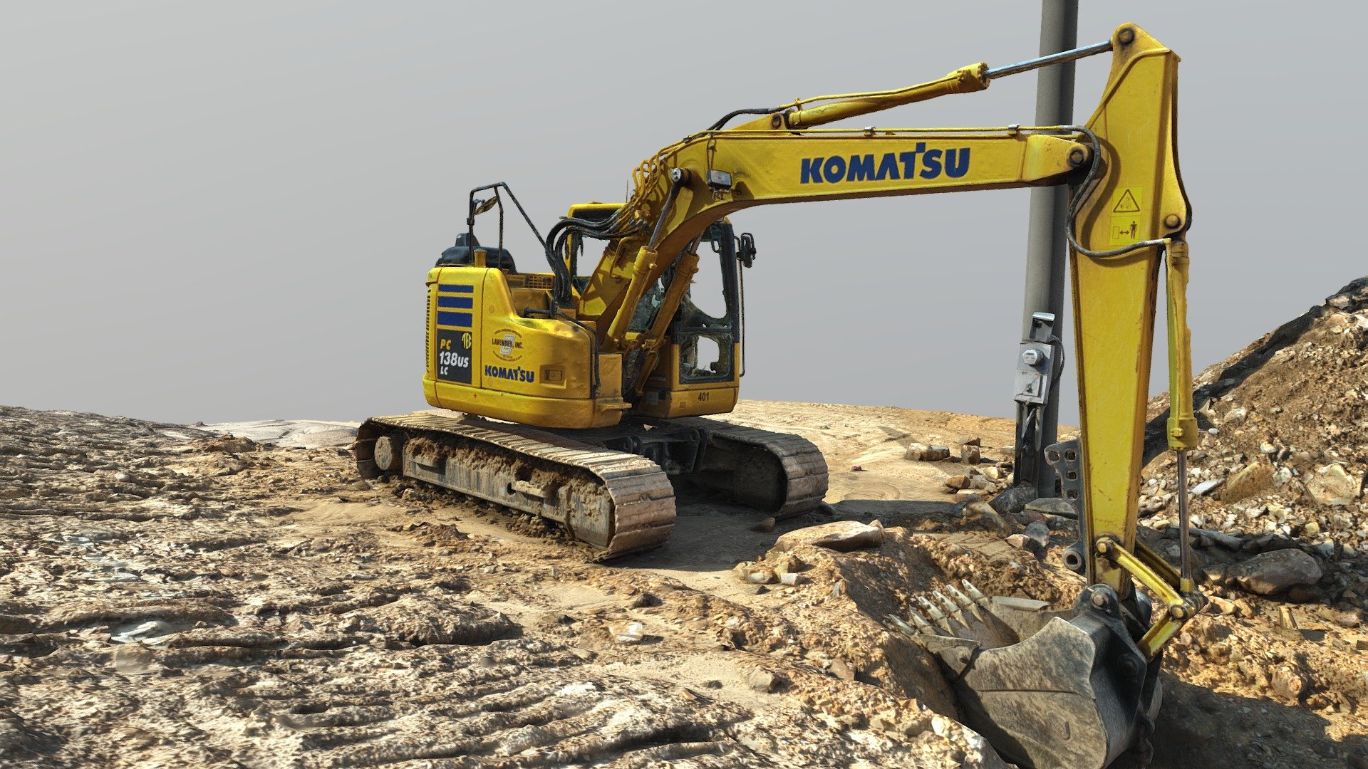 Komatsu PC138USLC-11 Excavator - Buy Royalty Free 3D model by johnnokomis  (@johnnokomis) [942b113]