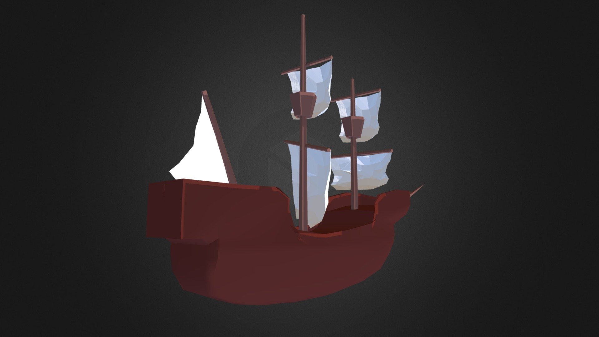Galleon - Low poly