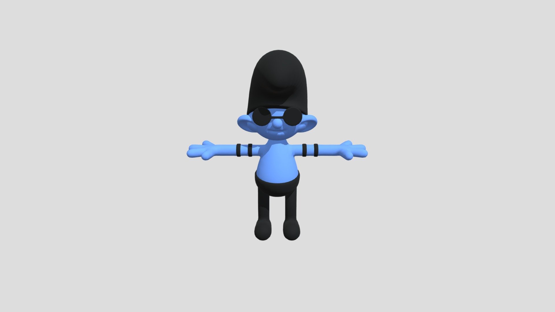 Rave Smurf - 3D model by sophieblngr [942ce6f] - Sketchfab