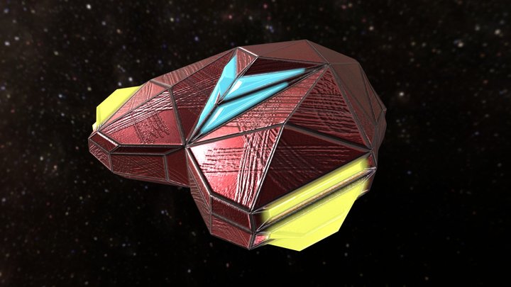 Arcade SpaceShip 03 3D Model