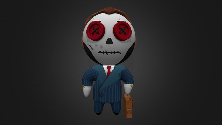 Business Man Voodoo doll 3D Model