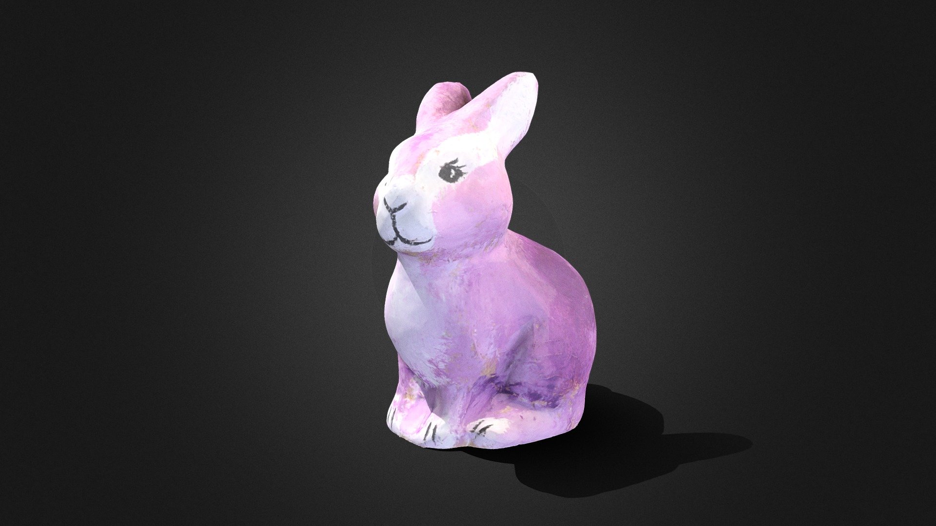Photogrammetry Purple Bunny - High Poly