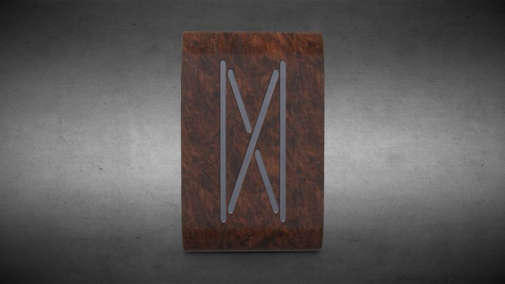 Dagaz Wood 3D Model