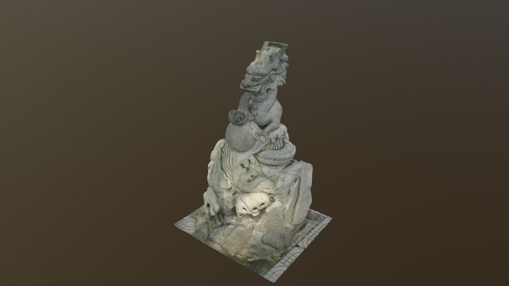 Stone Dragon - Chinese Zodiac 5th 3D Model