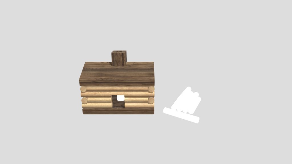 Log Cabin Incense Burner