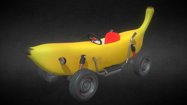 Banana car concept model 3D Model