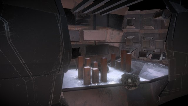 monitor room 3D Model