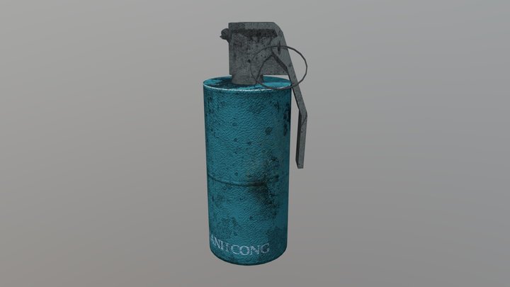 Grenade Low 3D Model