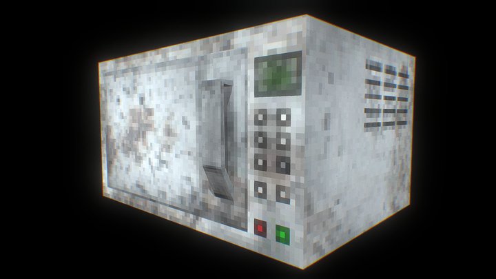 PSX Old Microwave 3D Model