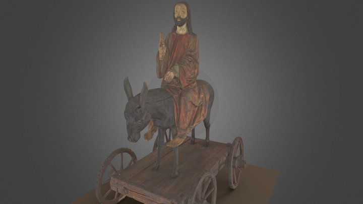 Chrystus na osiołku, z kościoła w Szydłowcu 3D Model