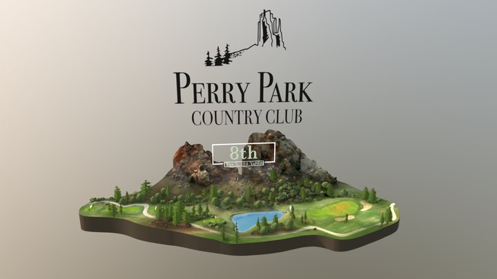 Perry Park Country Club Hole 8 3D Model