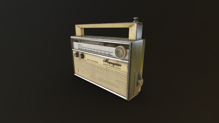 Radio from the USSR 1967 3D Model