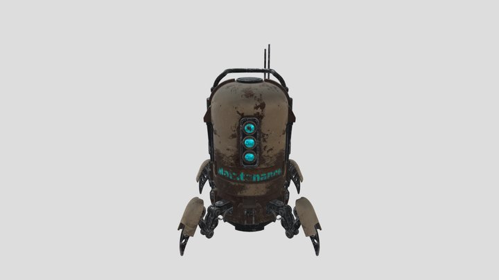 Desert Bot 3D Model