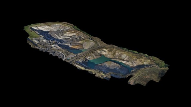 Quarry excavation pit 3D Model