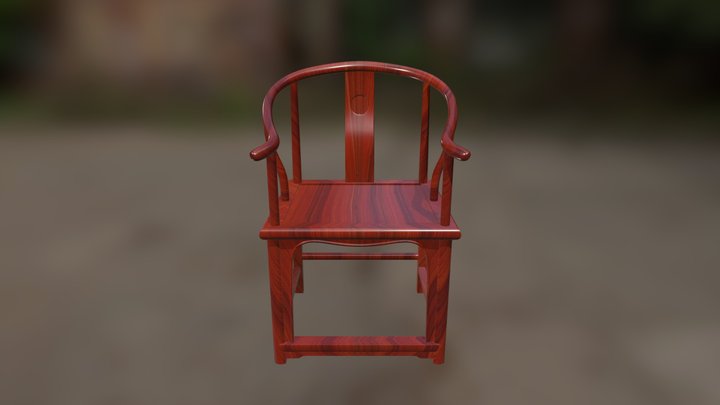 圈椅 3D Model