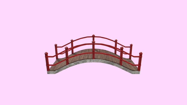 Japanese shrine - Bridge 3D Model