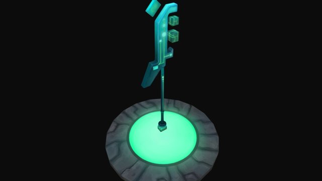 Ancient Staff 3D Model