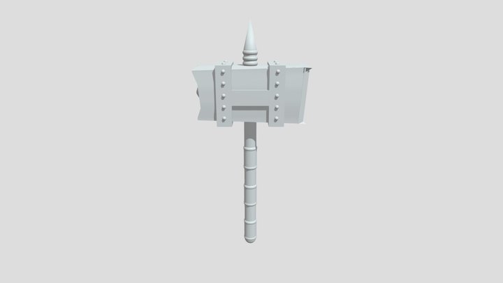 Samurai/viking Hammer 3D Model