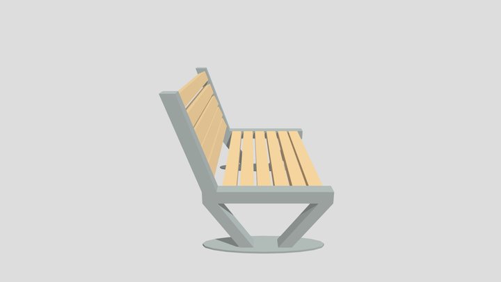 Park Bench 3D Model
