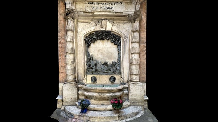 Siena - Water Fountain 2 (Scaniverse) – Free 3D Model STL