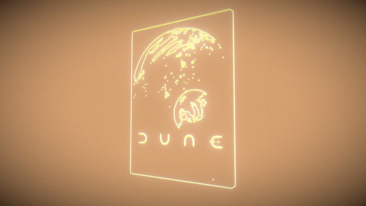 Dune Neon Sign – Modèle 3D gratuit STL