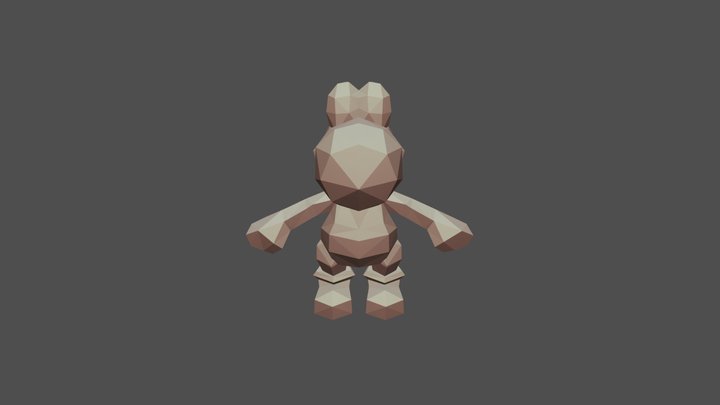 Yoshi LowPoly 3D Model