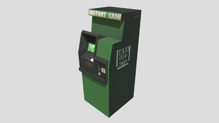 «Instant Cash» ATM remake (lowpoly)