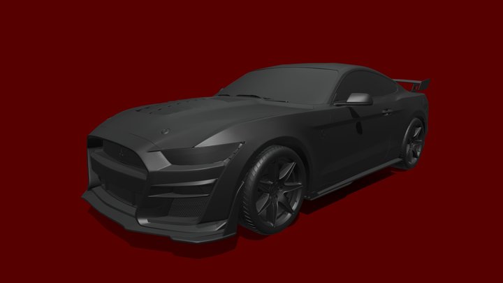 Ford Mustang Shelby GT500 2020 Ready to Print 3D Model