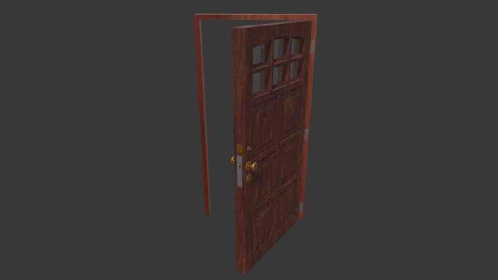 Wooden door 3D Model