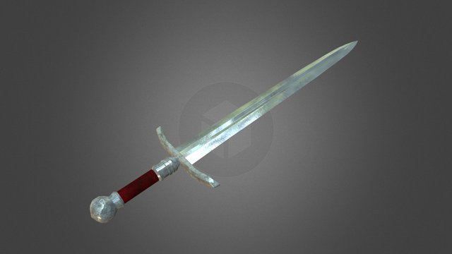 Red Sword 3D Model