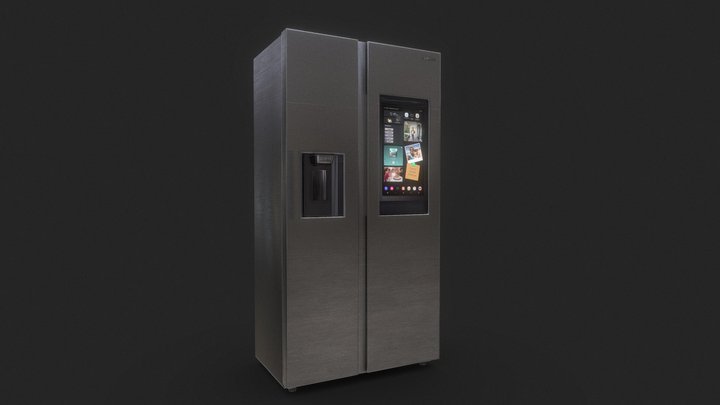 Samsung Family Hub Fridge 3D Model
