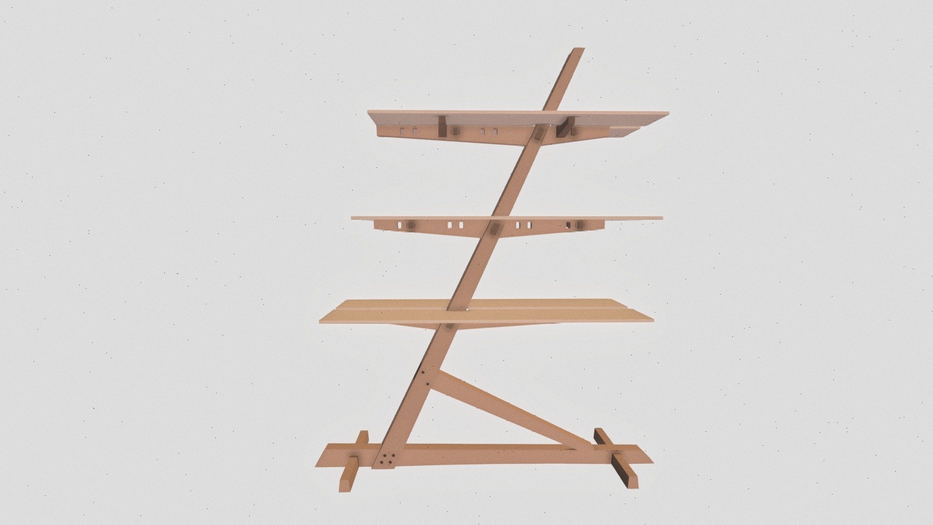 Kieru - Wooden Shelf - 3D model by abishaichoragudi [9440fbe] - Sketchfab