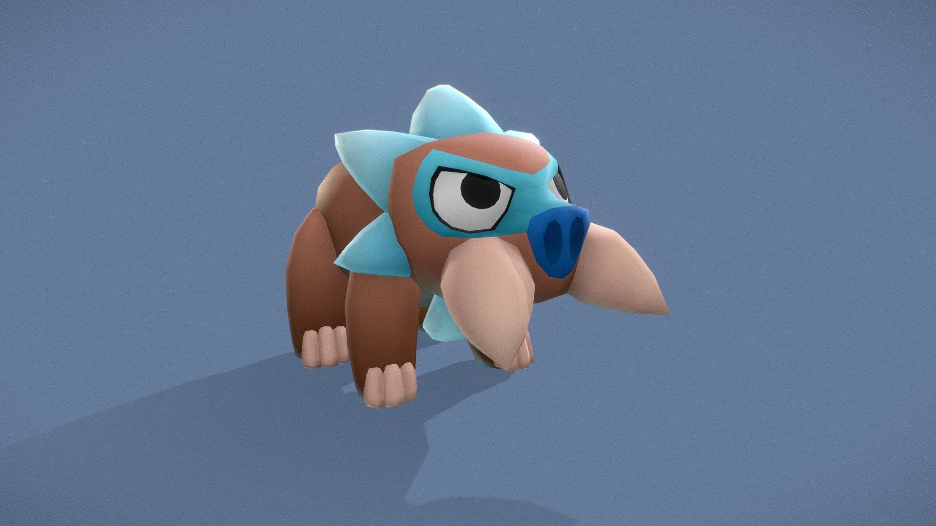 Cartoon Characters - Small Bison Warrior - Buy Royalty Free 3D model by ...