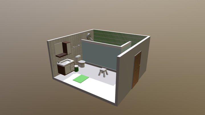 Banheiro Bonito E Barato 2 3D Model