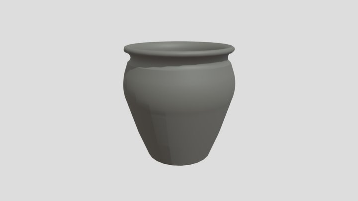 Pot grise 3D Model