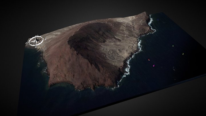 Volcán de Montaña Roja (Granadilla) – Free 3D Model STL