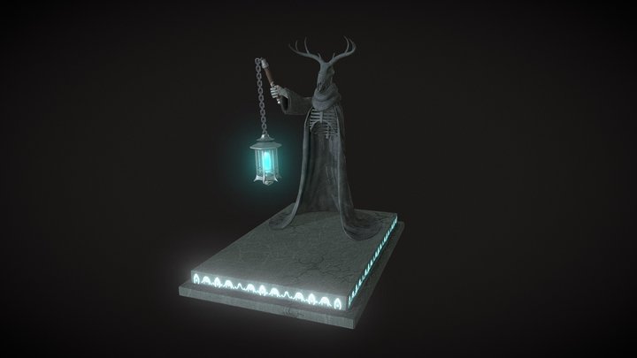 Checkpoint Statue 3D Model