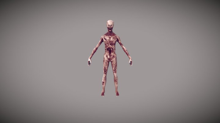 Skinny zombie 3D Model