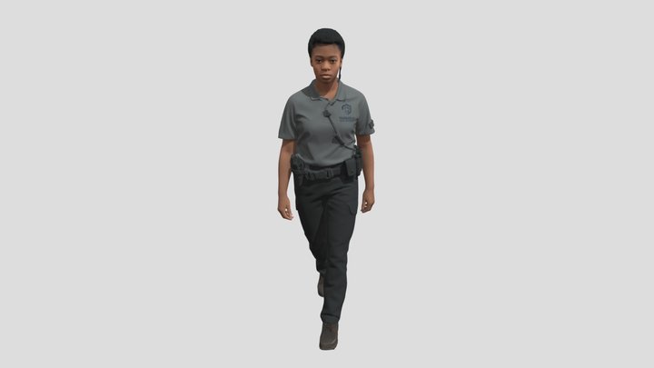 Patrolling Security Officer – Kostenloses 3D-Modell STL