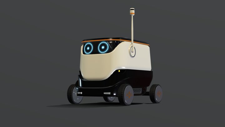 Delivery Bot 3D Model