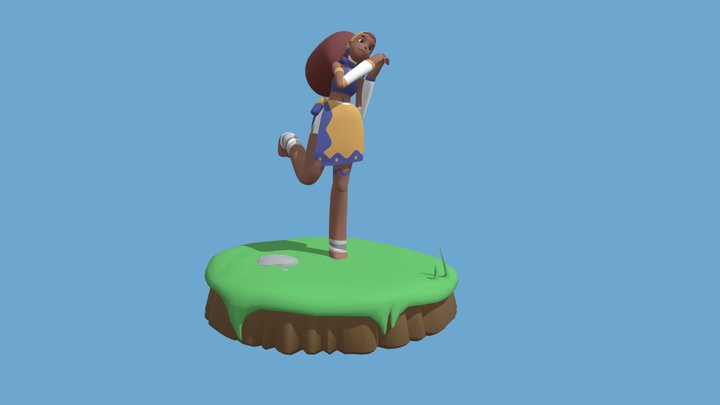 Rah - The Village Princess - Windlands 2 3D Model