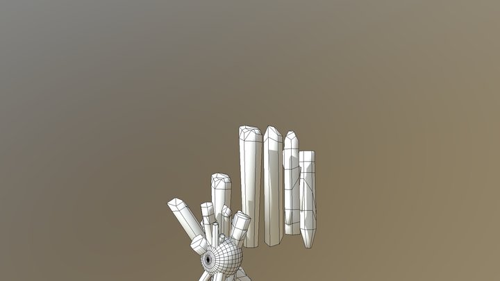Crystals (untextured) 3D Model