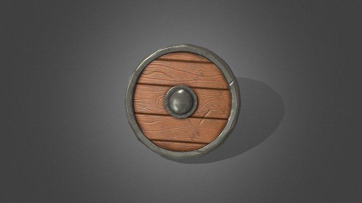 wood shield 3D Model