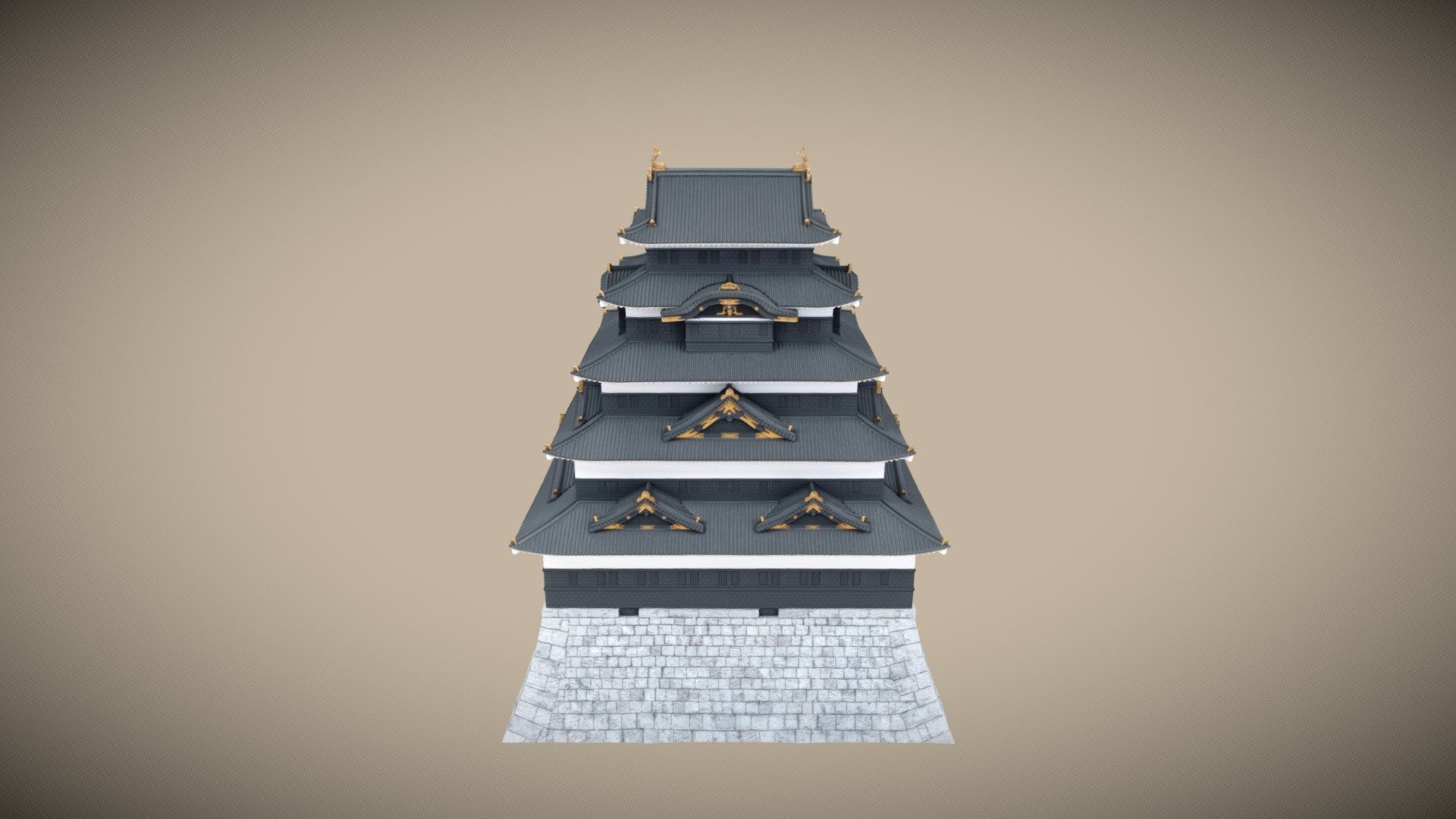 3DScan】江戸城 寛永度天守閣 Edo Castle - Download Free 3D model by