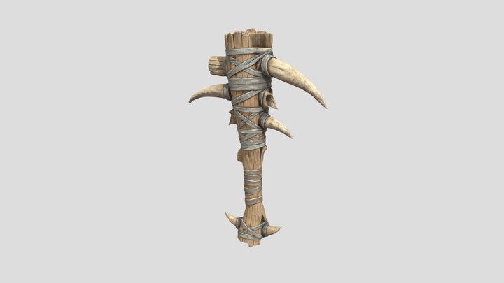 Wooden Club by Tripo – Modello 3D gratuito STL