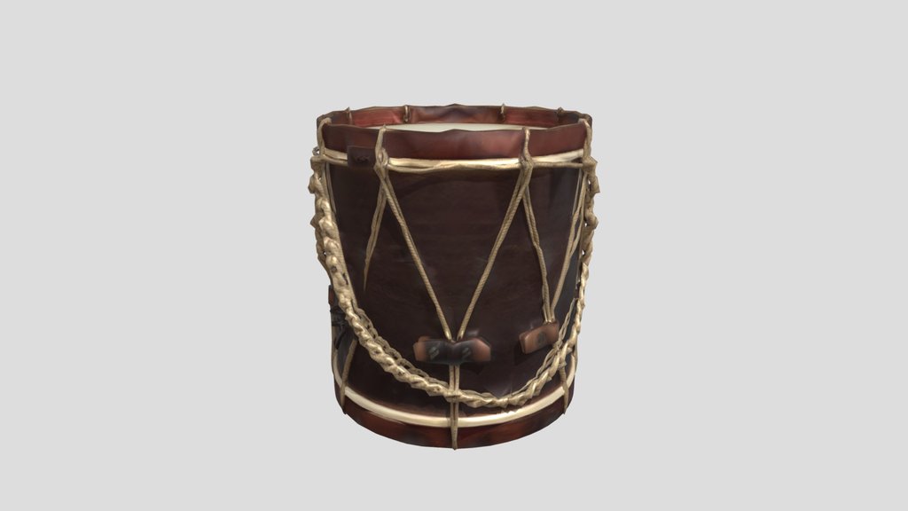 Rope-Tuned Wooden Drum