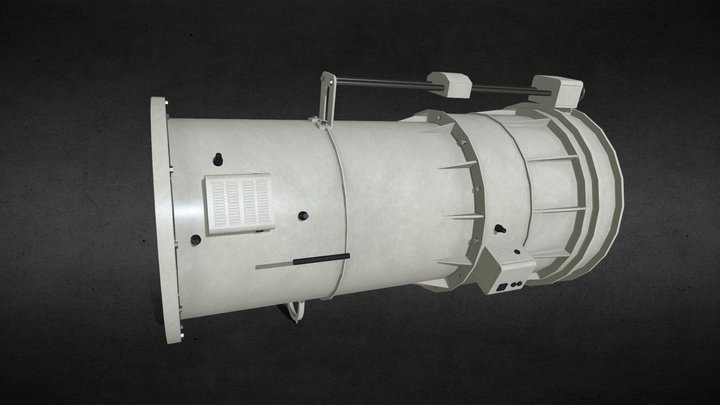 Old soviet telescope AZT2 (in progress) 3D Model